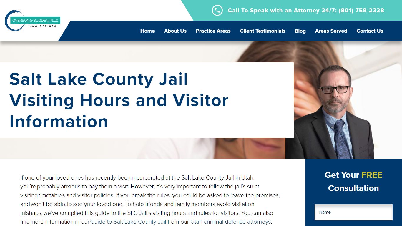 Salt Lake County Jail Visiting Hours and Visitor Information